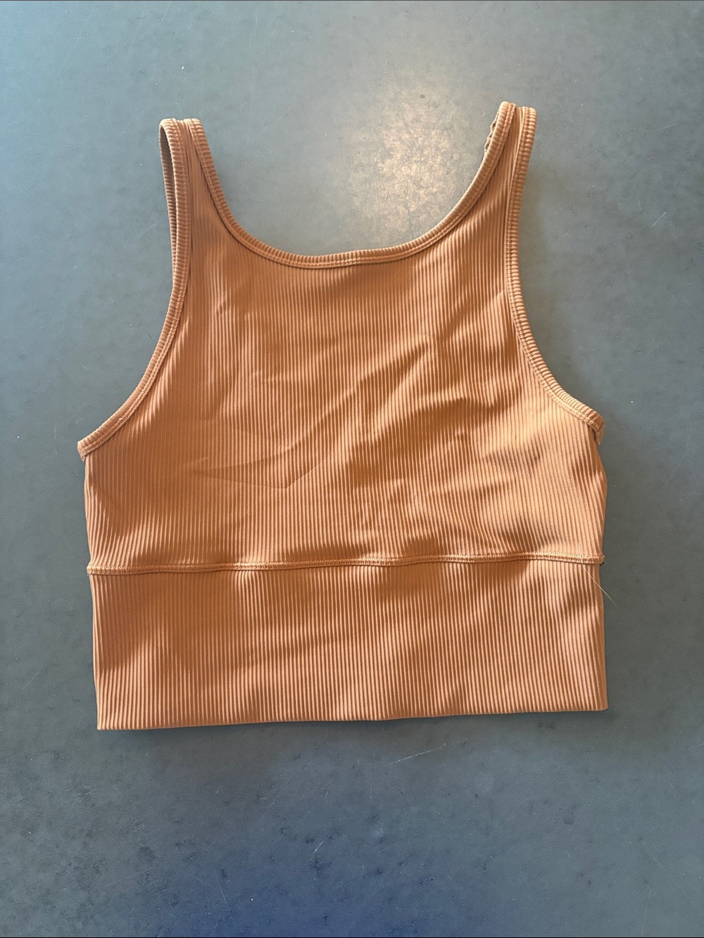 lululemon athletica Ribbed Tank Top in Light Brown